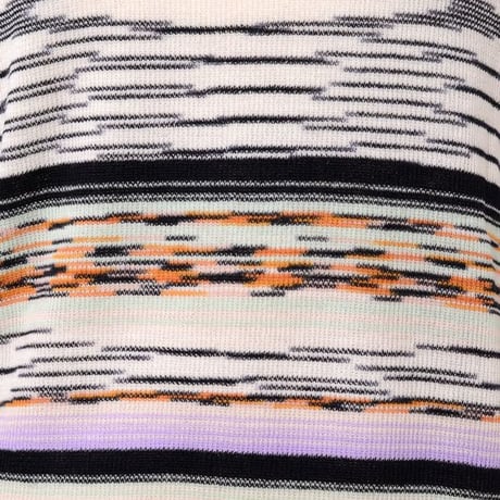ミッソーニ Missoni ボーダーセーター 羊毛 ホワイトミックス