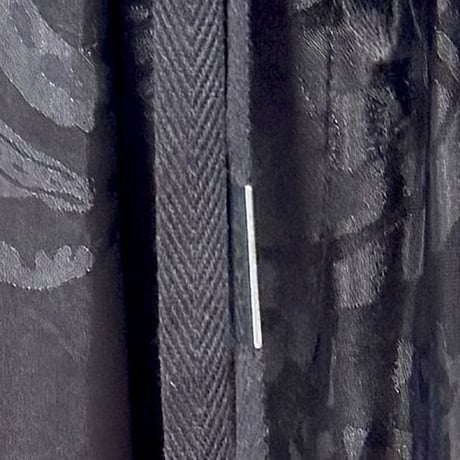 アンドゥムルメステール ann demeulemeester ジャガードパンツ サテン ブラックプリント 正規取扱