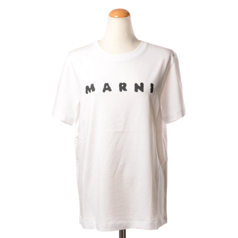 MARNI ロゴ Tシャツ ホワイト Marni Logo Print T-shirt | White | FARFETCH