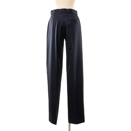 ステラマッカートニー stella mccartney ストレートパンツ ウール ネイビー