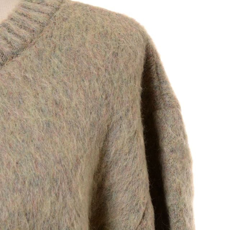 ルメール LEMAIRE ブラッシュドセーター モヘアなど ミックスグリーン 