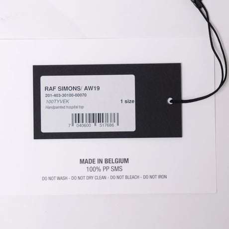 RAF SIMONS ラフシモンズ 世界100着限定ハンドペインテッドホスピタルTシャツ ピンク１