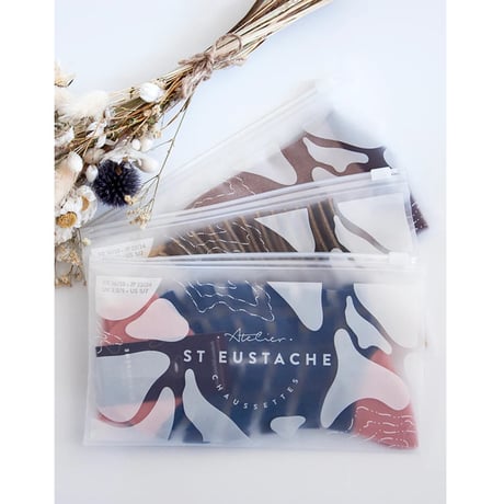 アトリエサンウスタッシュ Atelier ST EUSTACHE SAO JOAO ソックス 靴下 ナイロン ベージュ