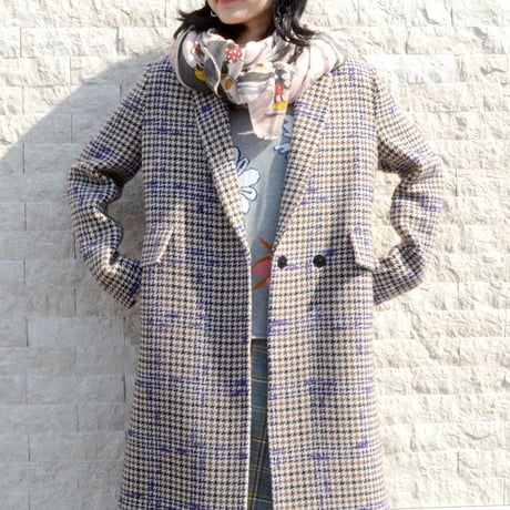 ファリエロサルティ Faliero Sarti Bacetti大判ストール モダールカシミア オールドオーキッド