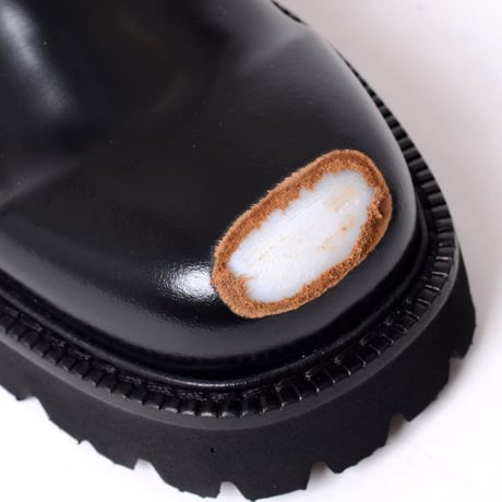 エムエムシックス メゾンマルジェラ MM6 MAISON MARGIELA レザーシューズ 牛革 ブラック