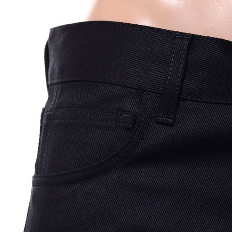 RAF SIMONS ラフシモンズ サスペンダースリムフィットジーンズ コットン ブラック