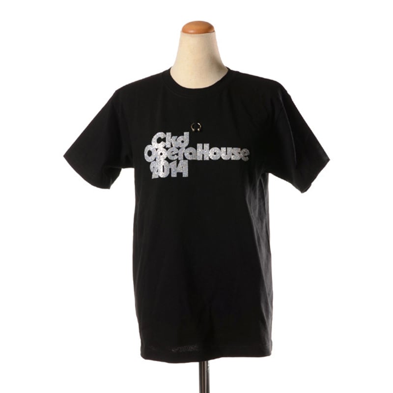 CHIKA KISADA チカキサダ “Ckd Opera House” ラメロゴTシャツ ブ