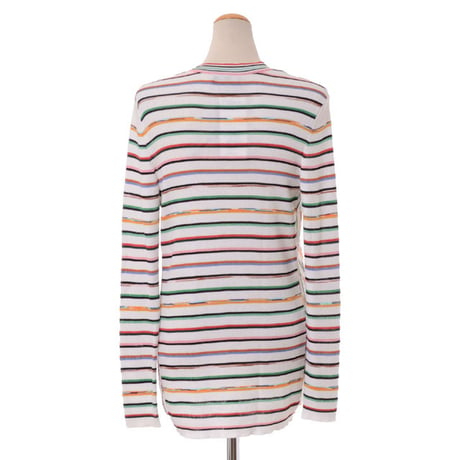 ミッソーニ Missoni Ｖネックカーディガン コットンレーヨン ホワイト