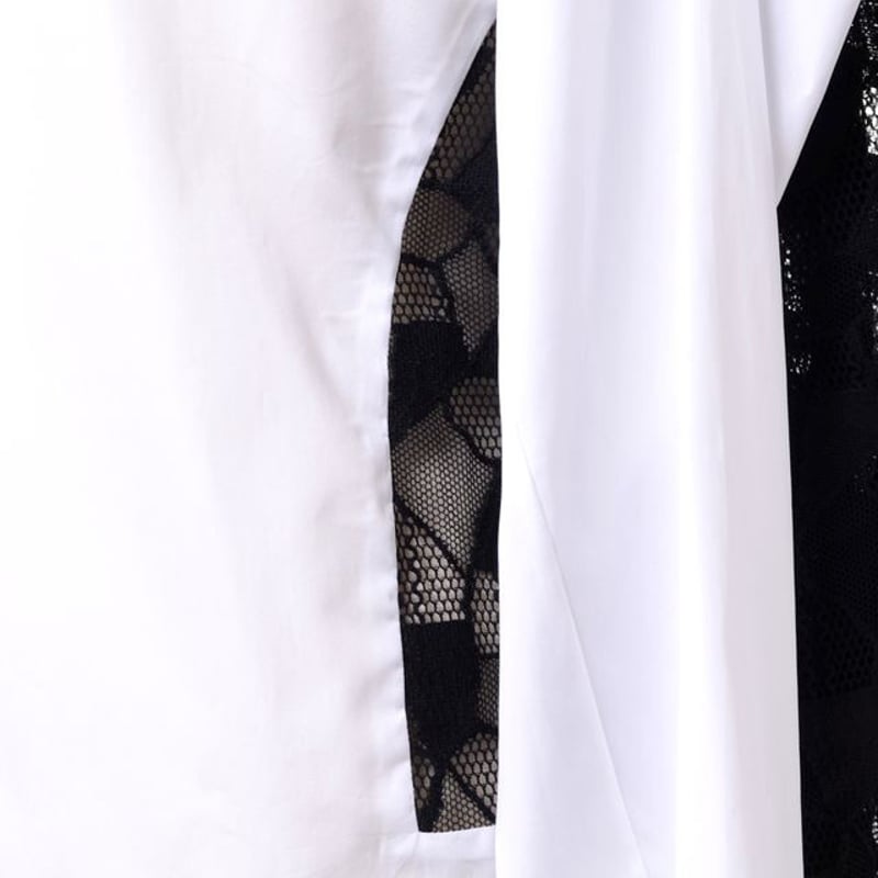 メゾン マルジェラ Maison Margiela スプライスド レース シャツ メゾン マルジェラ Maison Margiela スプライスド レース シャツ