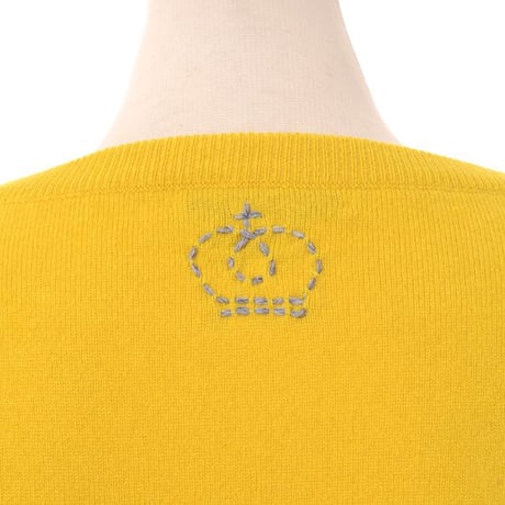 クイーンアンドベル queene and belle ワイドシルエットセーター カシミア イエロー