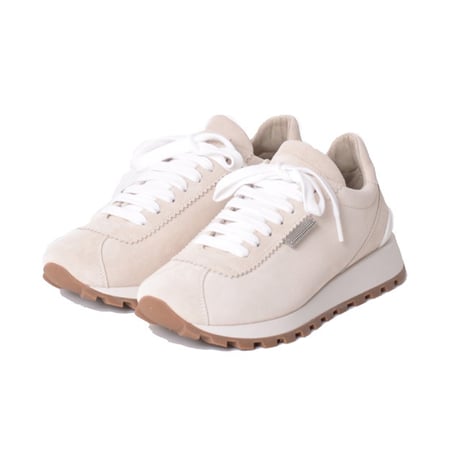 ブルネロクチネリ Brunello Cucinelli ランニングスニーカー スエード アイボリー