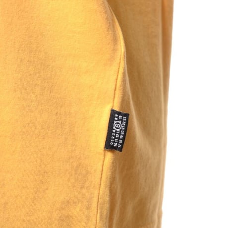 エムエムシックス メゾンマルジェラ MM6 MAISON MARGIELA ヴィンテージジャージーロゴTシャツ コットン イエロー 正規取扱