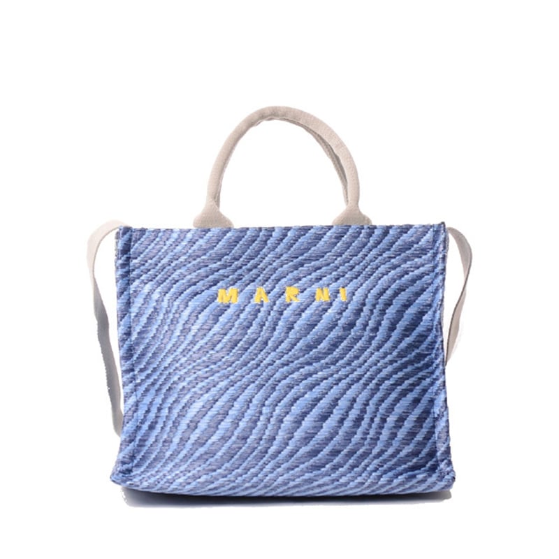 マルニ Marni Basket East/West 波型ショルダートートバッグ
