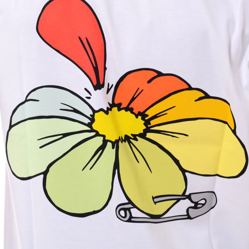 マルニ Marni バックフラワープリント半袖Tシャツ オーガニック