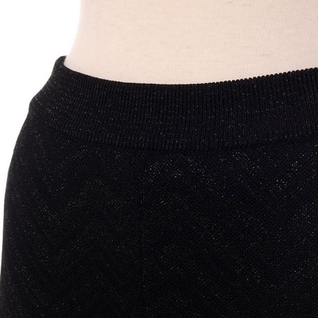 ミッソーニ Missoni ワイドパンツ コットンなど ブラックラメ