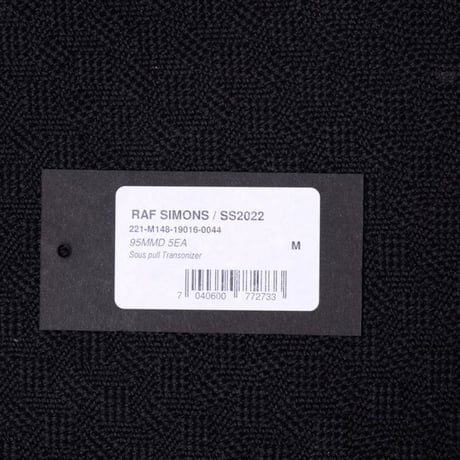 ラフシモンズ RAF SIMONS Sous pull Transonizer モダールエラスタン ダークネイビー