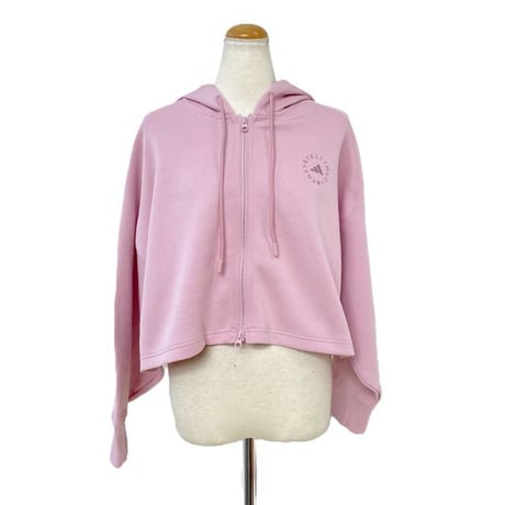 ステラマッカートニー stella mccartney アディダス adidas クロップドパーカー コットン混合 ピンク 正規取扱