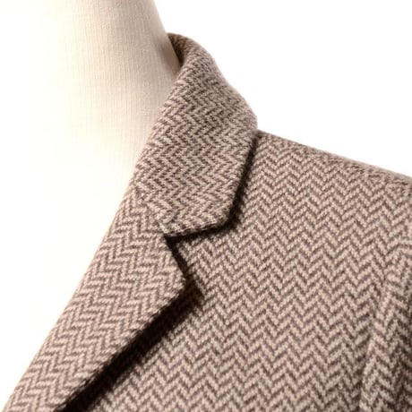 インポートブランド import brand HAWICO Scotland（ホイコ スコットランド）テーラードジャケット カシミア ベージュ千鳥格子