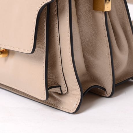 マルニ Marni TRUNKSOFT トランクソフトミニバッグ レザー ベージュ