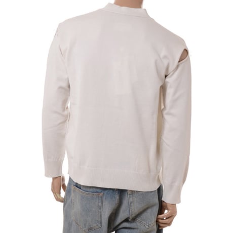 エムエムシックス メゾンマルジェラ MM6 MAISON MARGIELA カーディガン ポリエステル ホワイト