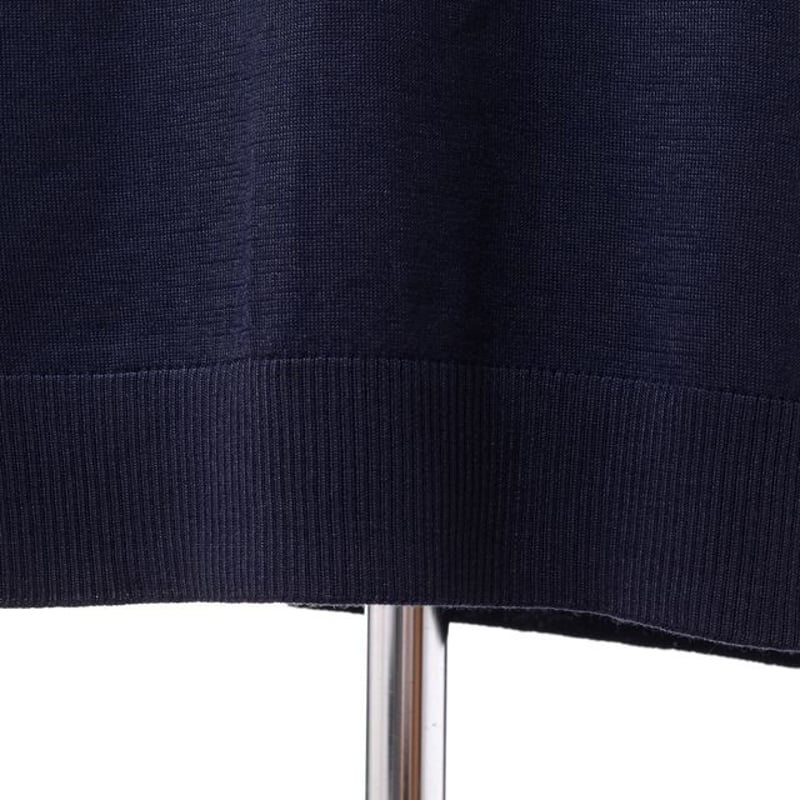 プリングル PRINGLE OF SCOTLAND バイカラー半袖ニットワンピース  