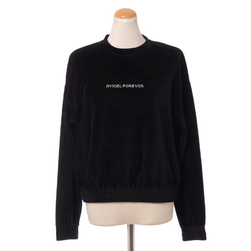 ソニアリキエルSONIA RYKIEL黒 ベロアトップス - トレーナー・スウェット 