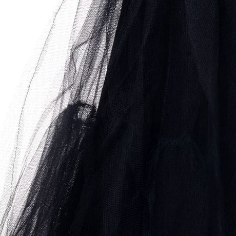 アーデム ERDEM ラッフルスカート チュール ブラック