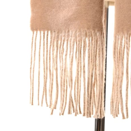 ステラマッカートニー stella mccartney ロゴスカーフ ウール キャメル