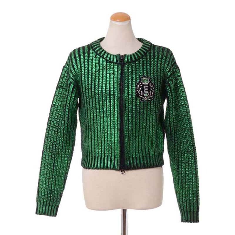 エルマノシェルビーノ ermanno scervino ダブルジッパーニットブルゾン