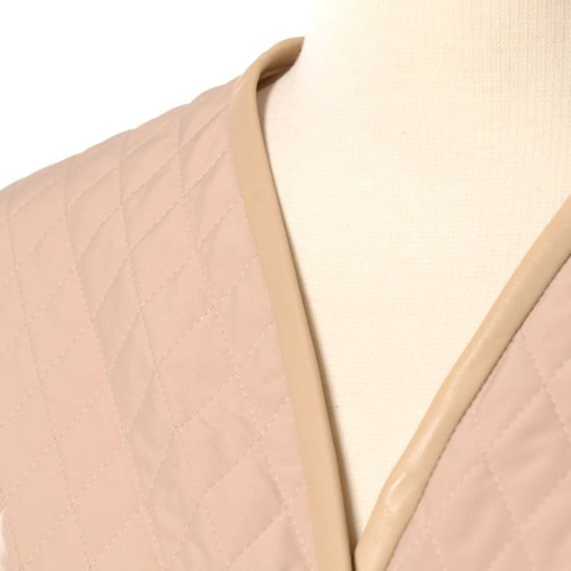 アニオナ AGNONA ロングコート キルティング ベージュ | YOKOAUNTY