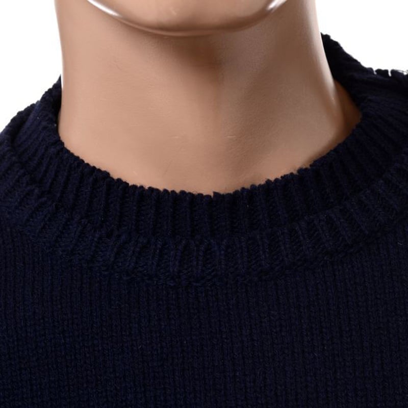 メゾン マルジェラ Maison Margiela エルボーパッチセーター ネイビー  