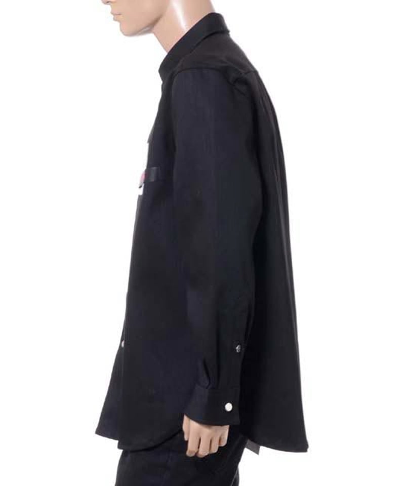ラフシモンズ RAF SIMONS テープパッチキャリーオーバーデニム