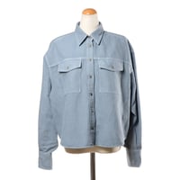 ブルネロクチネリ Brunello Cucinelli ガーメントダイブルゾン コットンリネン ライトブルー 正規取扱