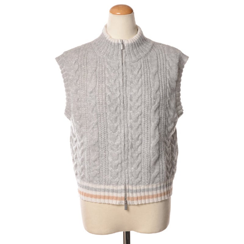 パラスパレス アルパカニットベスト グレー 【公式通販】