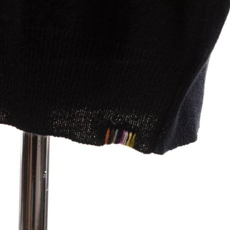 エクストリームカシミヤ extreme cashmere x n455bos 丸襟ベスト カシミア ブラック