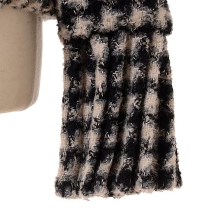 ロシャス ROCHAS 変形ジャケット ツィード チェック