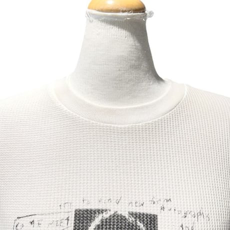 アンドゥムルメステール ann demeulemeester エミルボクシーロングTシャツ ワッフル ホワイト 正規取扱