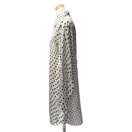 ステラマッカートニー stella mccartney ポルカドッド長袖ブラウス フォレストフレンドリービスコース ホワイト 正規取扱