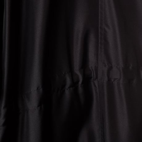アンドゥムルメステール ann demeulemeester フード付きロングコート ポリエステルシルク ブラック