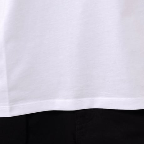 ラフシモンズ RAF SIMONS Oversized T-shirt with hand sign print コットン ホワイト
