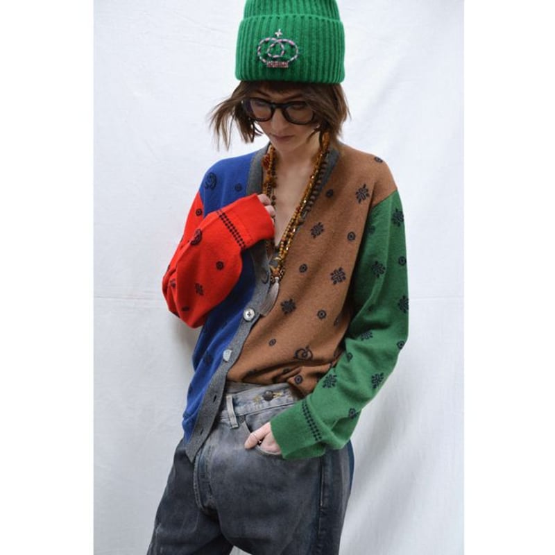 QUEENE AND BELLE クィーンアンドベル ニット・セーター M 黒 【古着