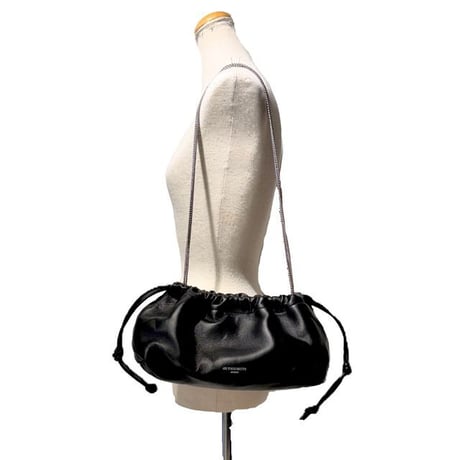 アンドゥムルメステール ann demeulemeester エディナイーストウエストショルダーバッグ 羊革 ブラック 正規取扱