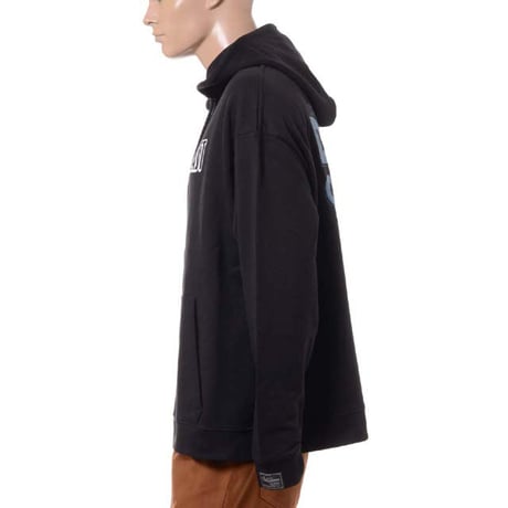 ラフシモンズ RAF SIMONS Regular fit hoodie Die Has Cast print on fron コットン ブラック