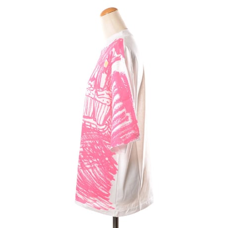 マルニ Marni カップケーキTシャツ コットン ピンクホワイト