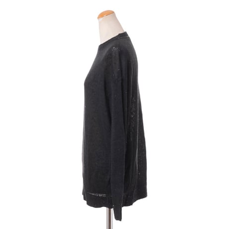 ブルネロクチネリ Brunello Cucinelli ラウンドネックセーター リネンシルクニット グレー