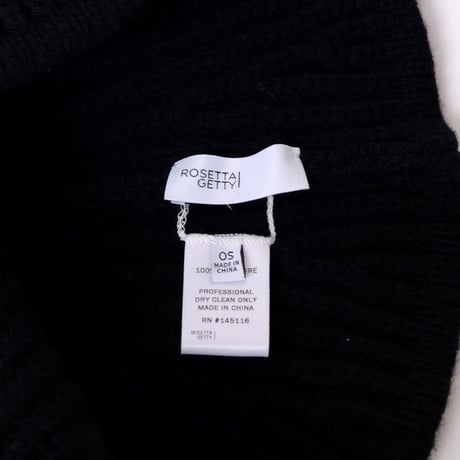 ロゼッタゲッティ ROSETTA GETTY ニットハット カシミア ブラック
