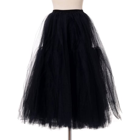 アーデム ERDEM ラッフルスカート チュール ブラック