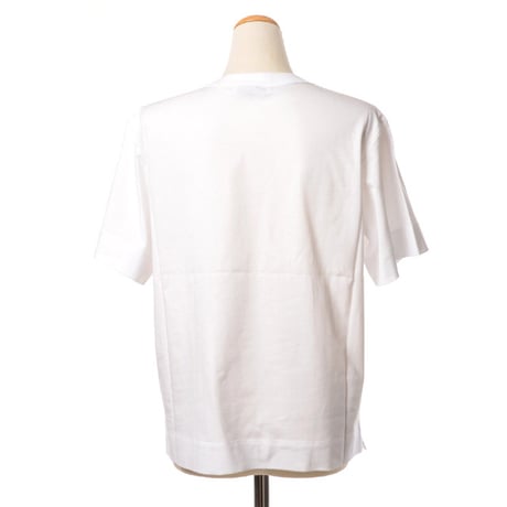 インポートブランド import brand 刺繍入り半袖Tシャツ コットン ホワイト
