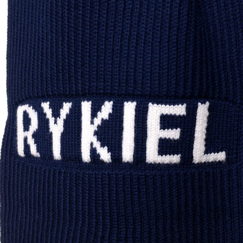 43200円　ソニアリキエル　Sonia Rykiel マフラー ソニアリキエル SONIA RYKIEL ロゴインターシャマフラー メリノウール