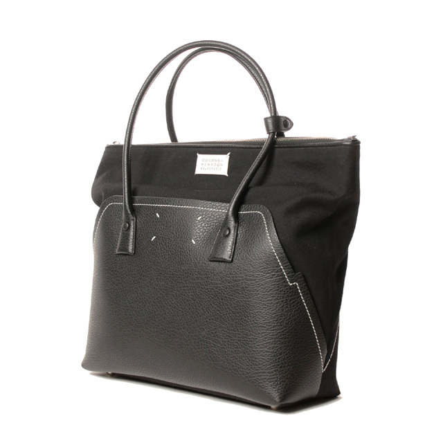 メゾンマルジェラ　5AC ショッピング トートバッグ　キャンバス　レザー　ラージ メゾン マルジェラ Maison Margiela 5ACショッピングトートバッグ